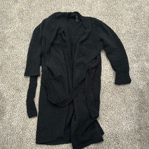 SKIMS cozy robe size small black